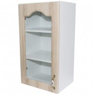 Corp superior 40 vitrina cu 1 usa Zebra MDF sonoma mustata Corp superior 40 vitrina cu 1 usa Zebra MDF sonoma mustata